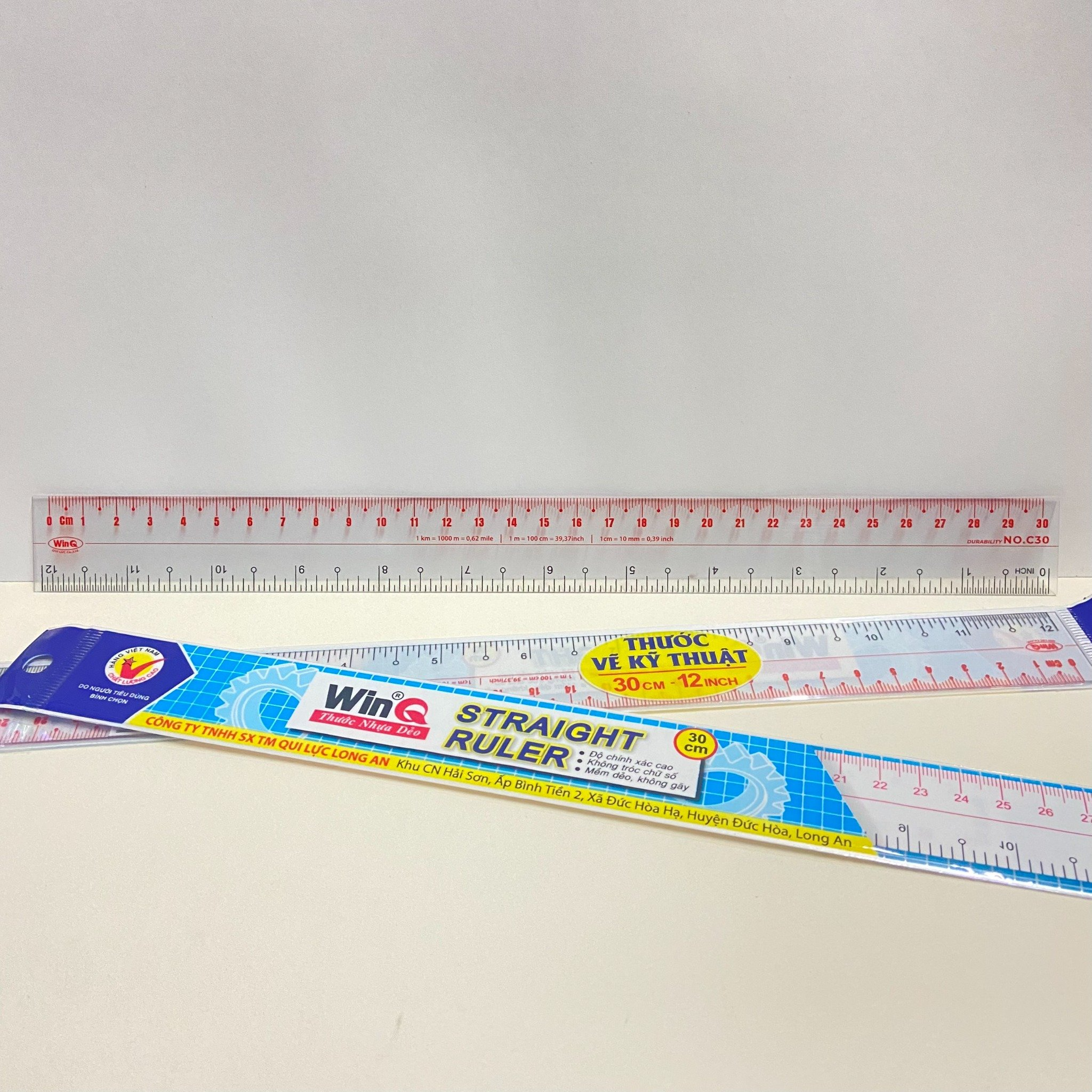 WinQ C30 30cm flexible plastic ruler