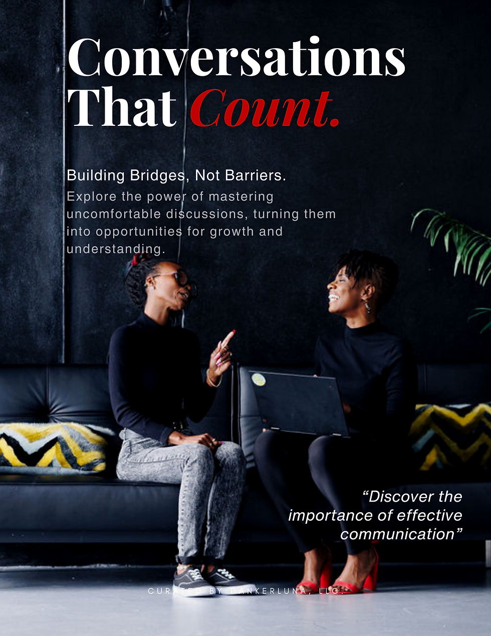 Two women of color sitting on a couch facing each other talking