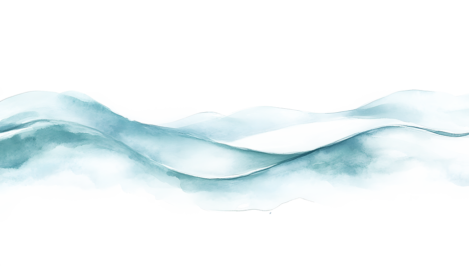 Blaue, wellenartige Illustration, die sich über den schwarzen Hintergrund erstreckt.