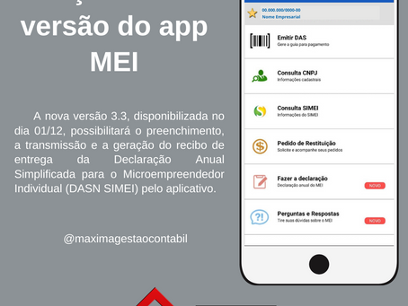 Lançada nova versão do app MEI