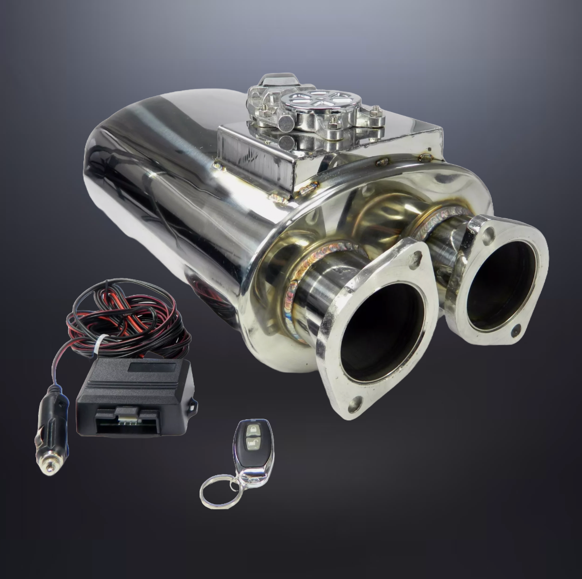 Mittelschalldämpfer Klappenauspuff DUPLEX