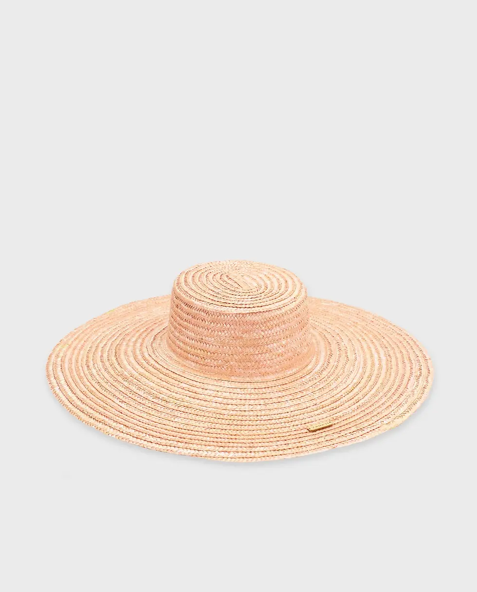 straw hat, camel