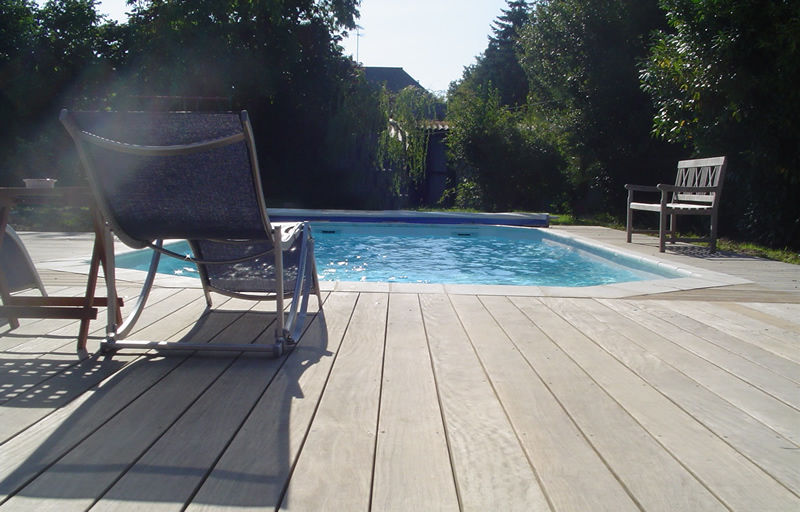 Terrasse bois piscine