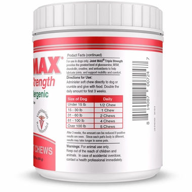 Thumbnail: Joint MAX Triple Strength Hypoallergenic Soft Chews (120 Chews)