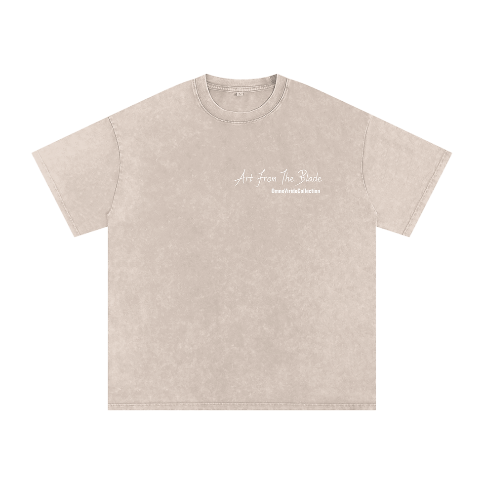 Thumbnail: Art From The Blade Snow Washed Oversized Cotton T-Shirt
