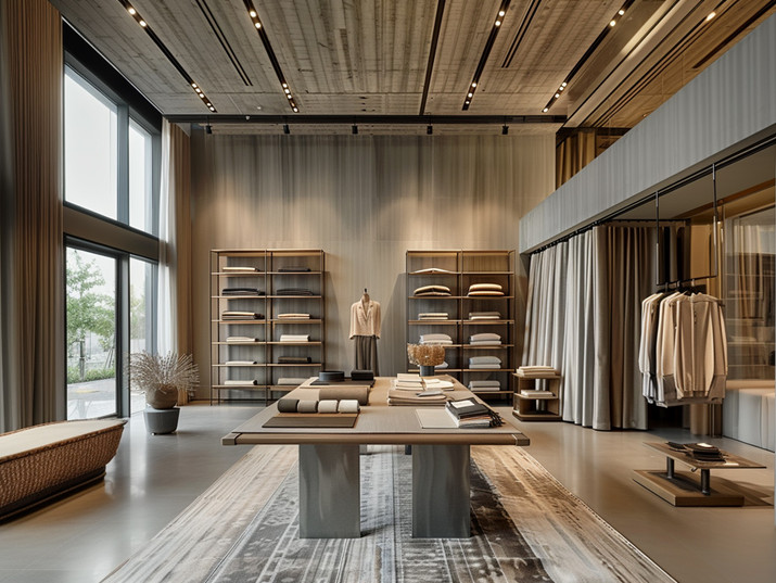Bakü’de giyim mağazası ve showroom için iç mimari tasarım
