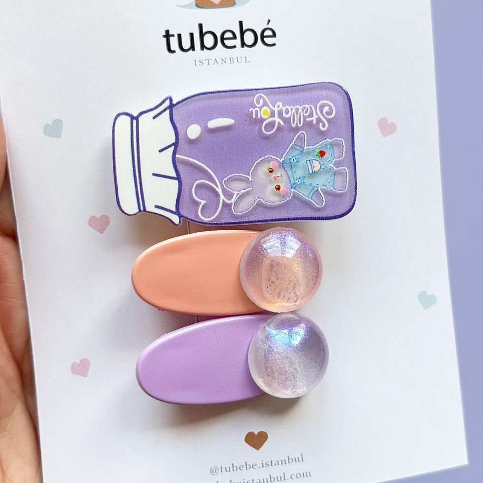 Thumbnail: Pastel Bunny Hair Clip Set