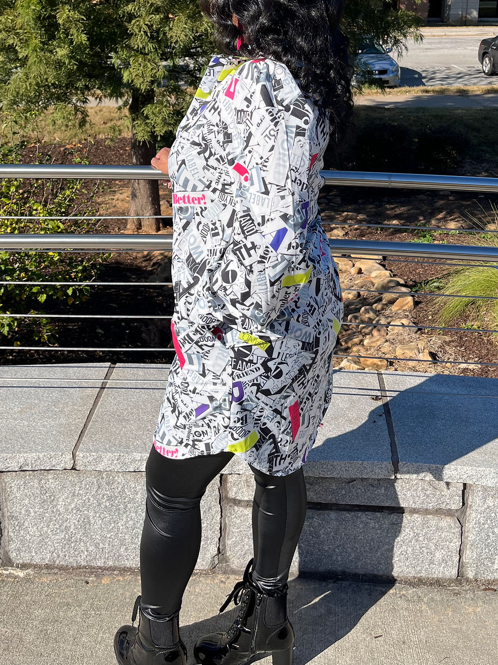 Thumbnail: Pocket print shirt dress