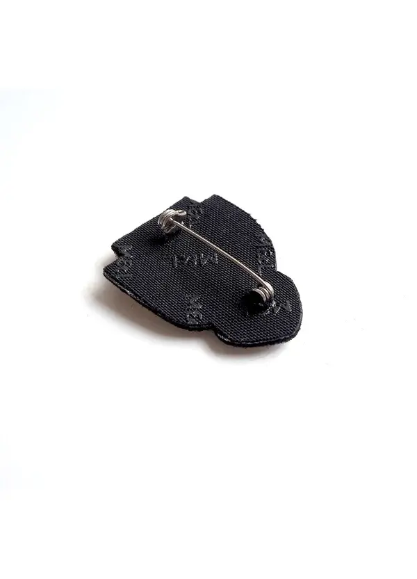 Miniature : BROCHE CIRÉ BRODÉE