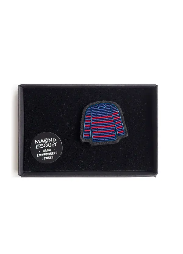 Miniature : BROCHE MARINIÈRE BRODÉE