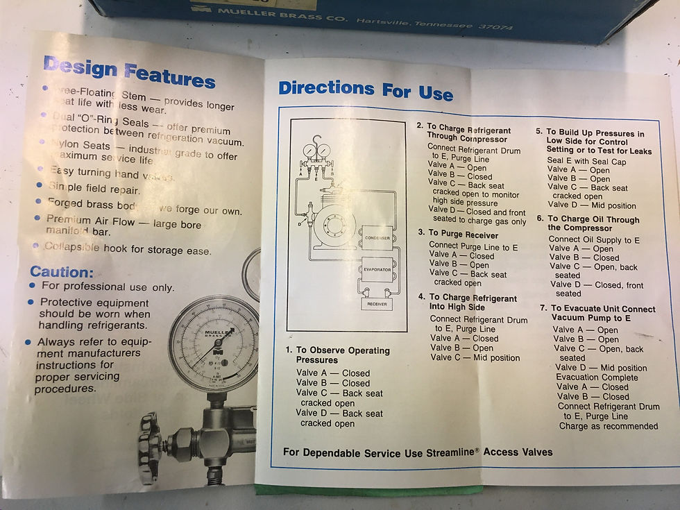 Thumbnail: Mueller Brass Co. "Streamline" Testing & Charging Manifold