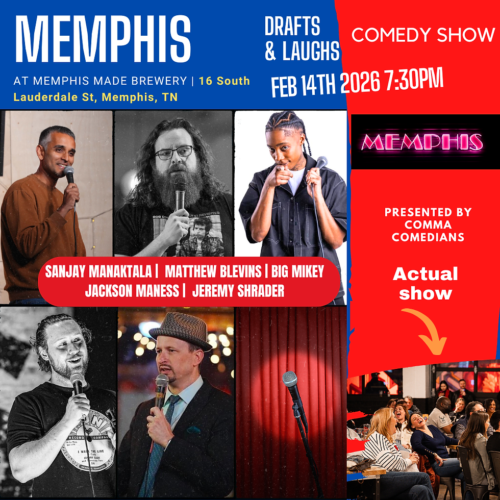 Drafts and Laughs at Memphis Made 2/14/2026
