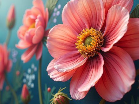 Vibrant Colors in Yulia Lisle's Floral Oil Paintings