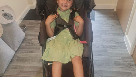 Disadvantaged family get their buggy