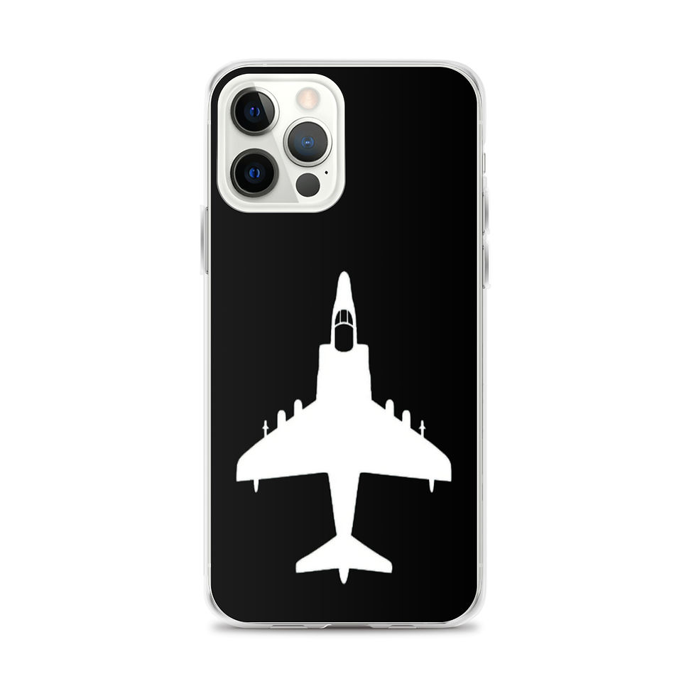 Thumbnail: AV-8B Harrier - iPhone Case (White/Black)