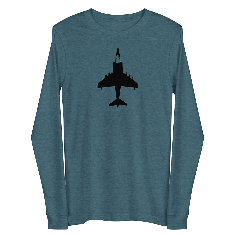 Thumbnail: AV-8B Harrier - Unisex Long Sleeve Tee (Black)