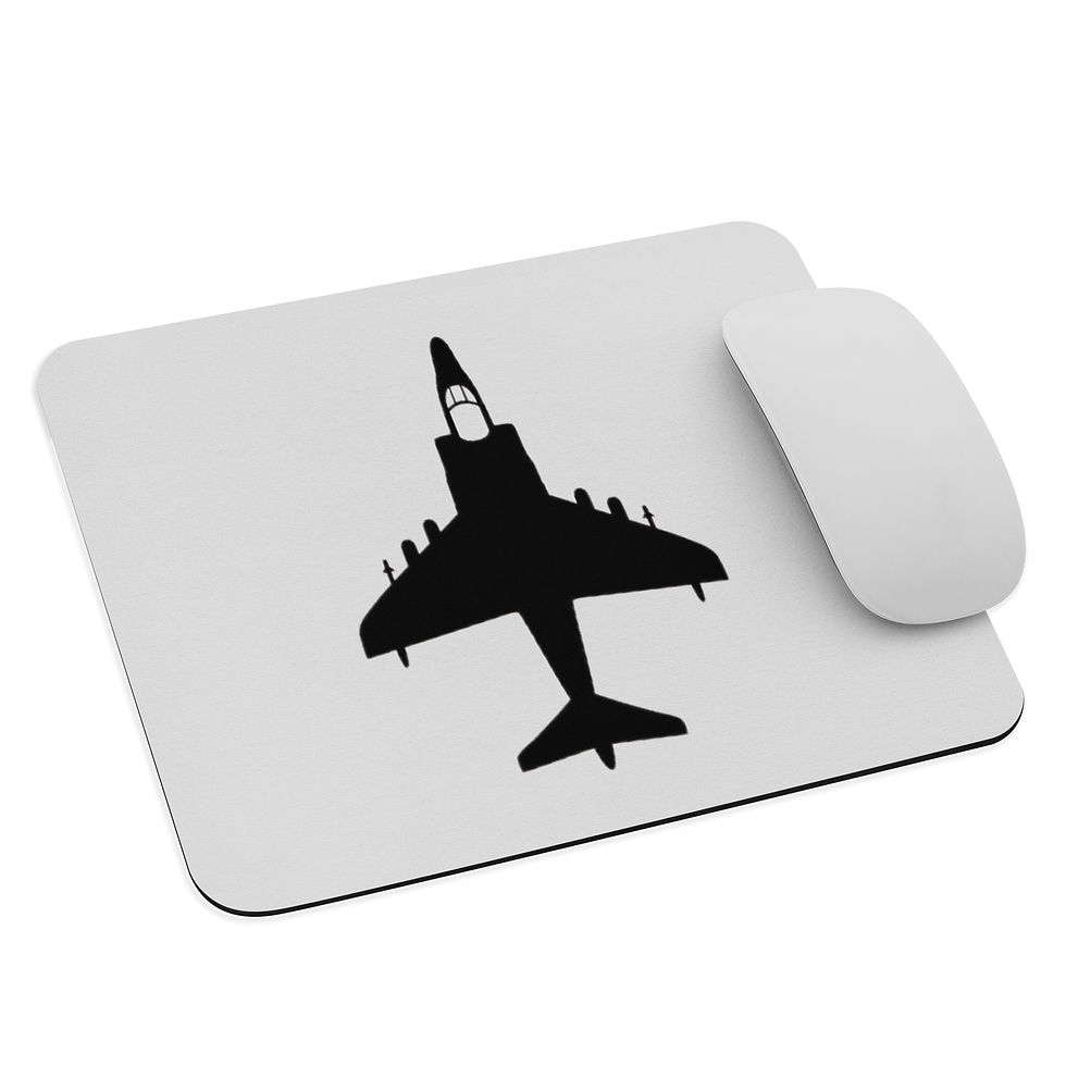 Thumbnail: AV-8B Harrier - Mouse Pad (Black/Grey)