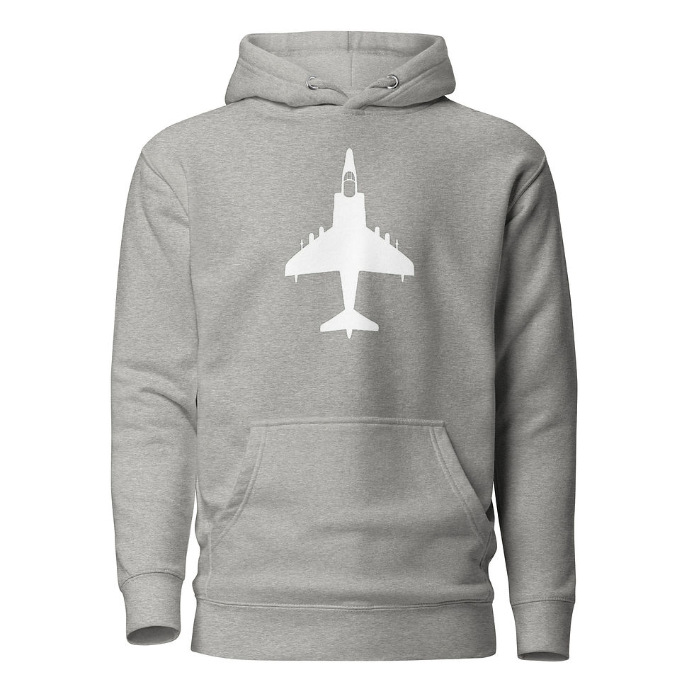 Thumbnail: AV-8B Harrier - Unisex Hoodie (White)