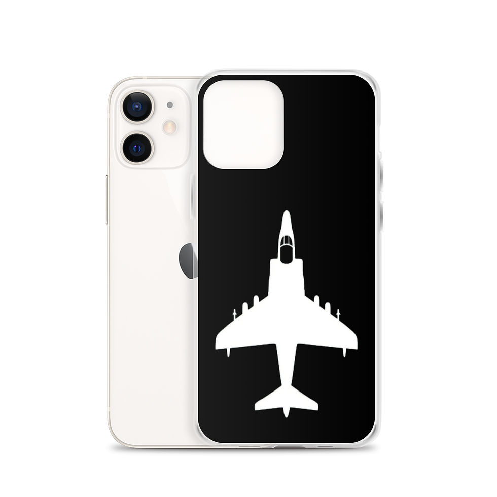 Thumbnail: AV-8B Harrier - iPhone Case (White/Black)