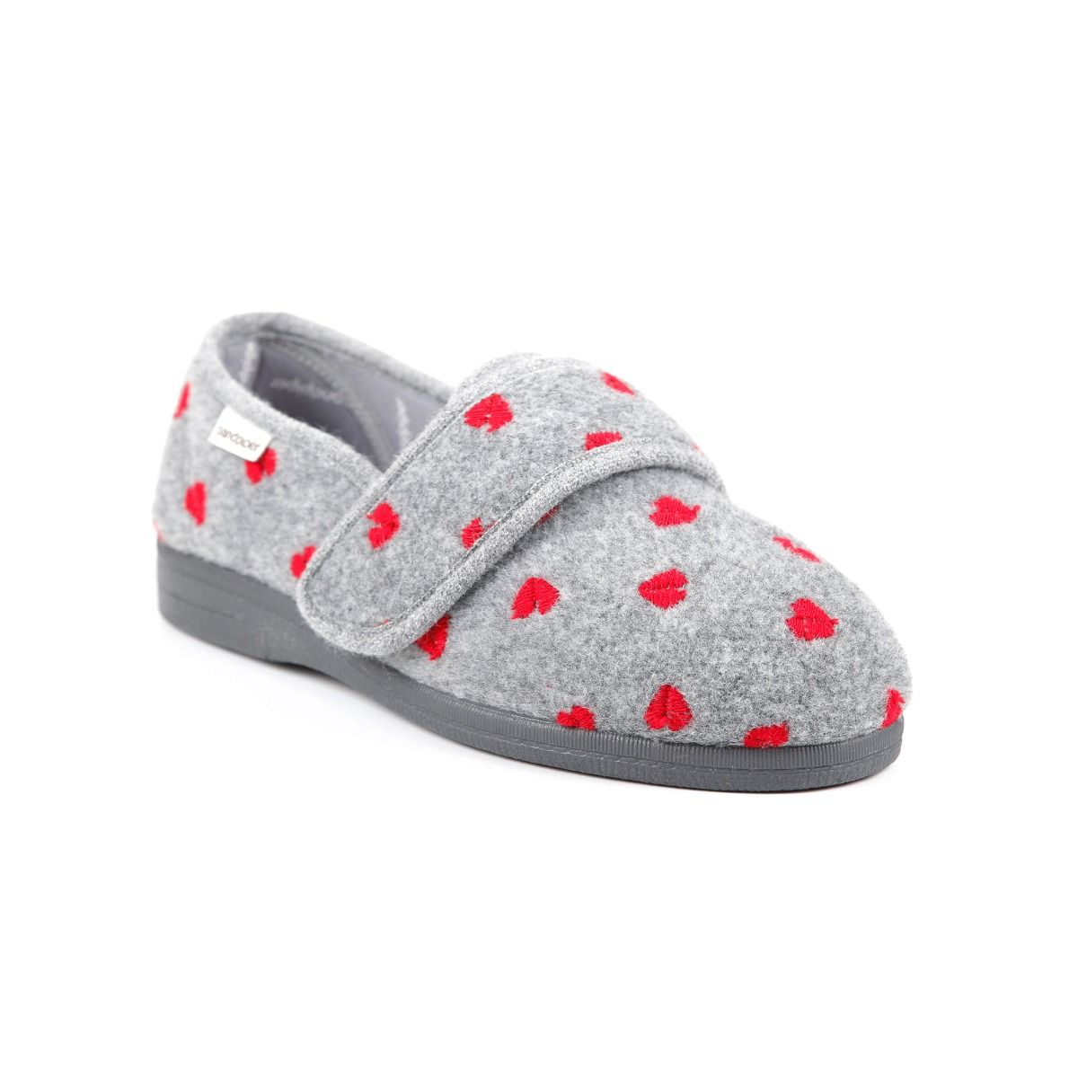 Sophie Ladies Extra-Wide Touch Fastening Slipper by Sandpiper, available from Fen Mobility Centre