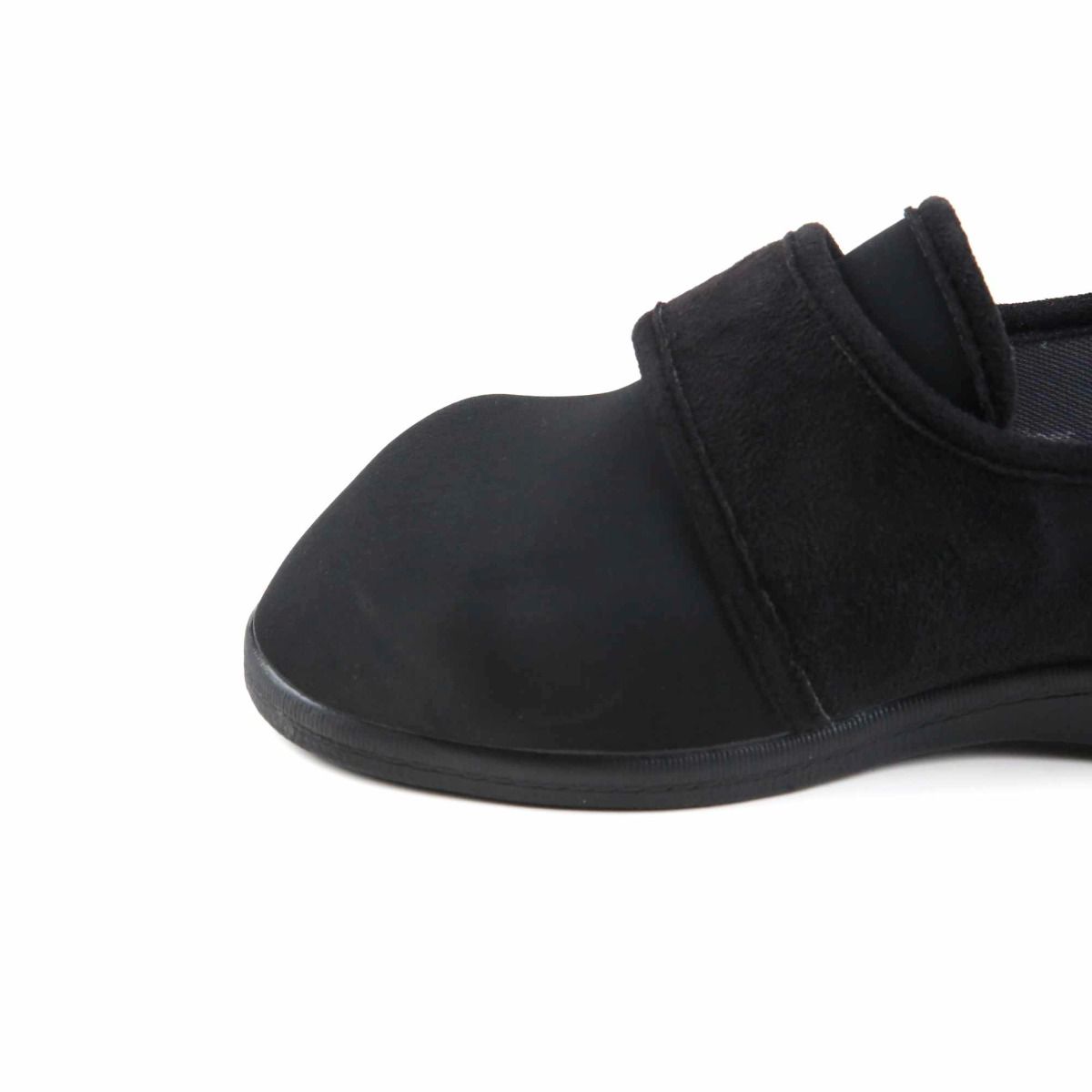 Sam Unisex Extra-Wide Stretch Front Slipper by Sandpiper, available from Fen Mobility Centre