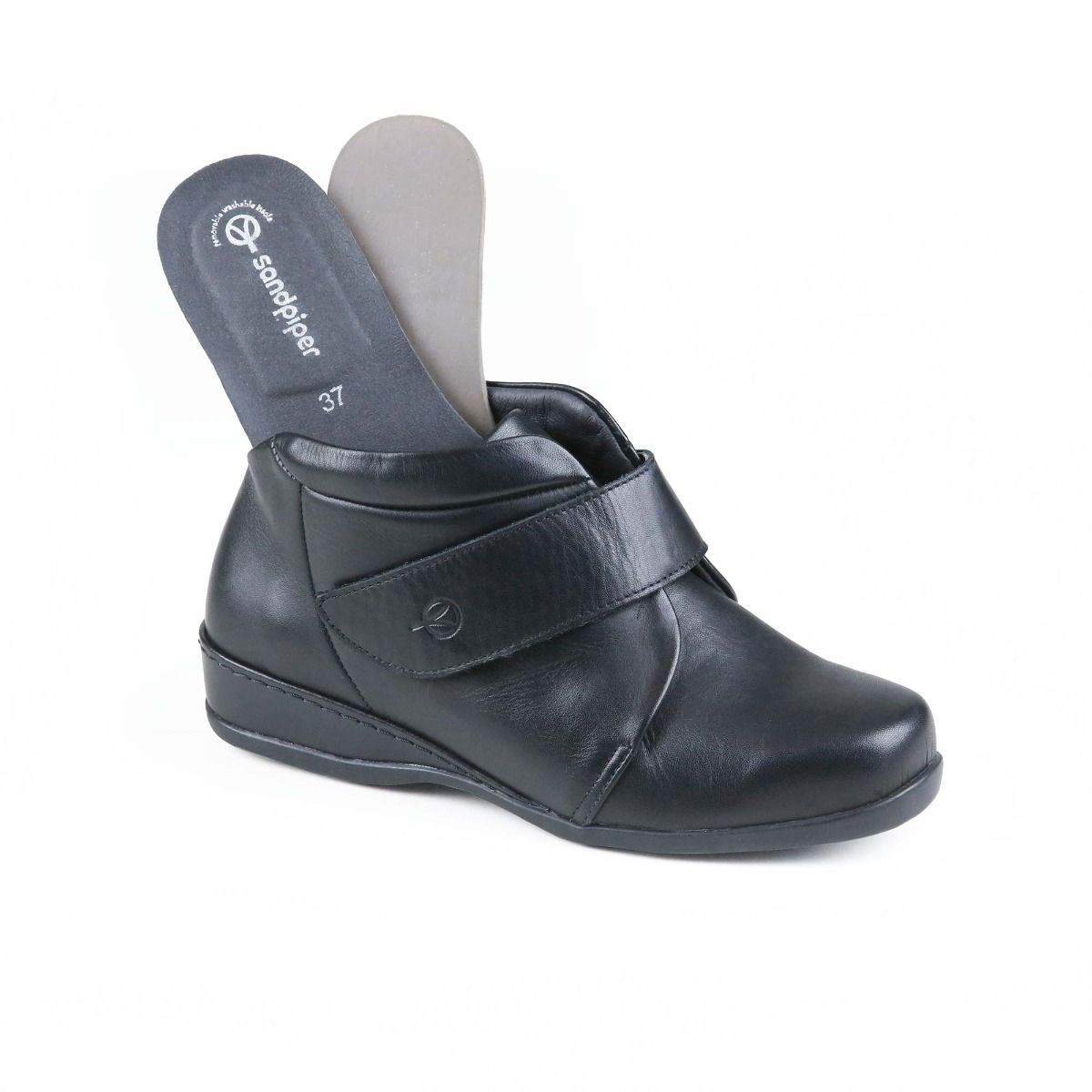 Bolton Extra-Wide Boot with Touch Fastening by Sandpiper, available from Fen Mobility Centre