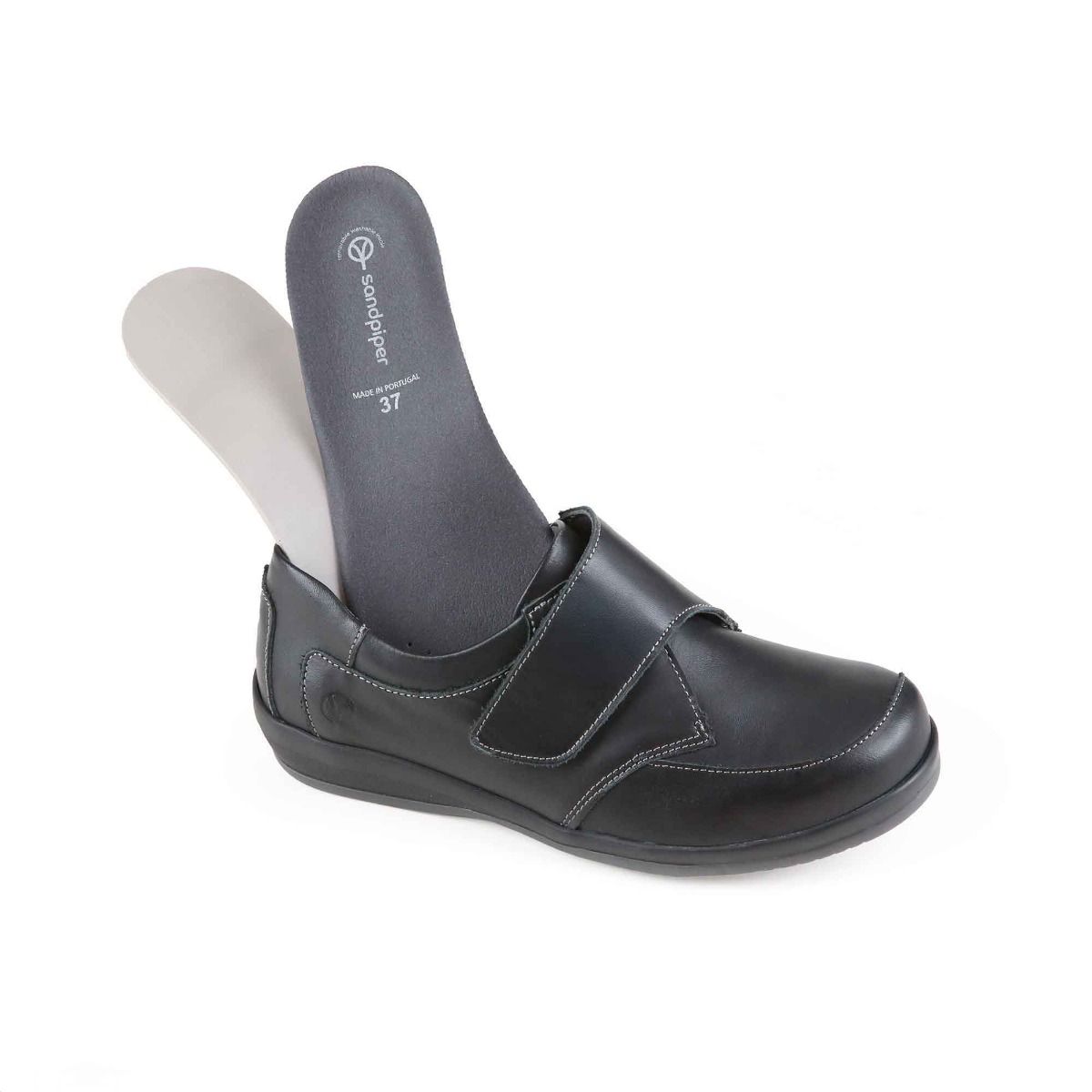Fairmont Stylish Extra-Wide Touch Fastening Shoe by Sandpiper, available from Fen Mobility Centre