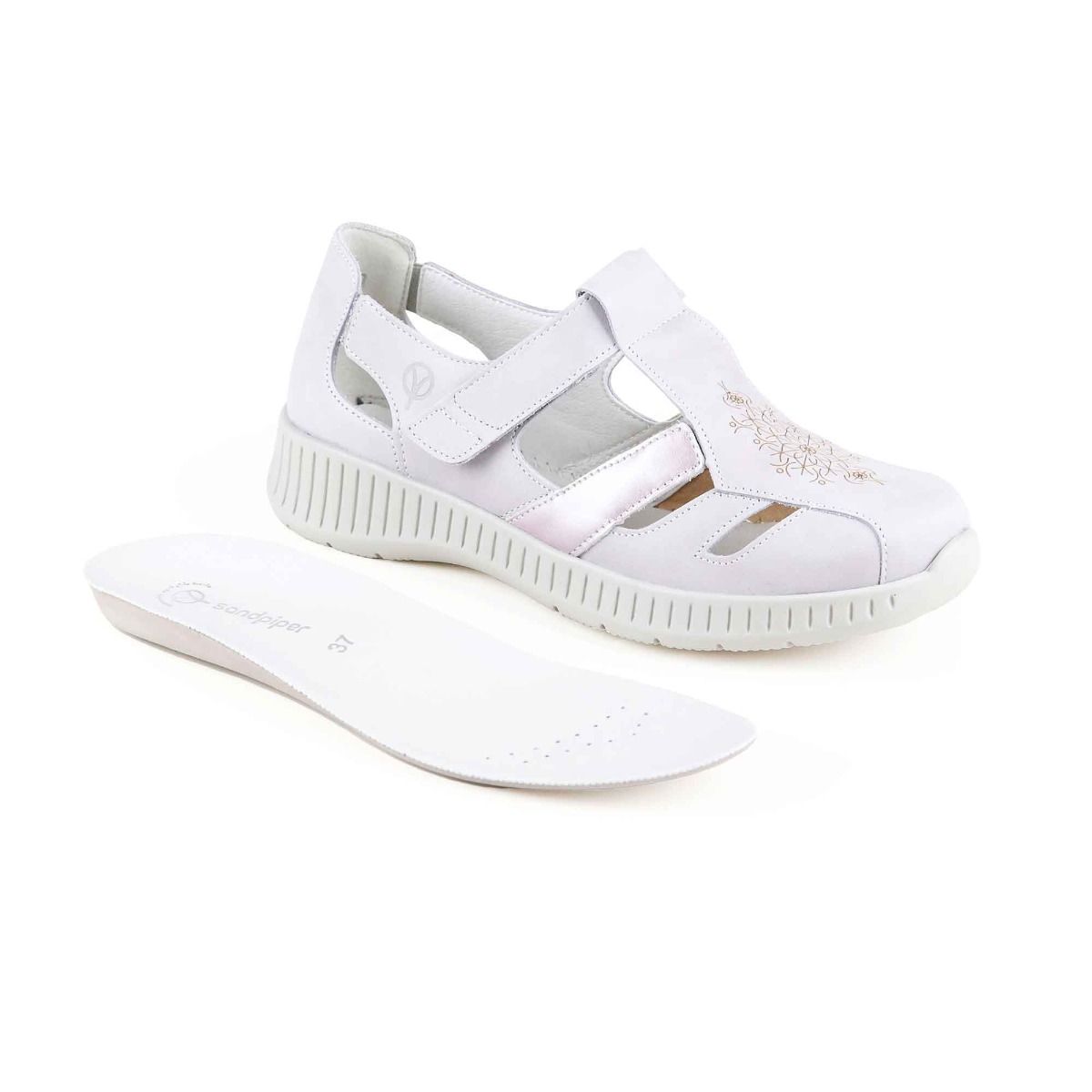 Bella 4E-5E Extra Wide Summer Shoe by Sandpiper, available from Fen Mobility Centre
