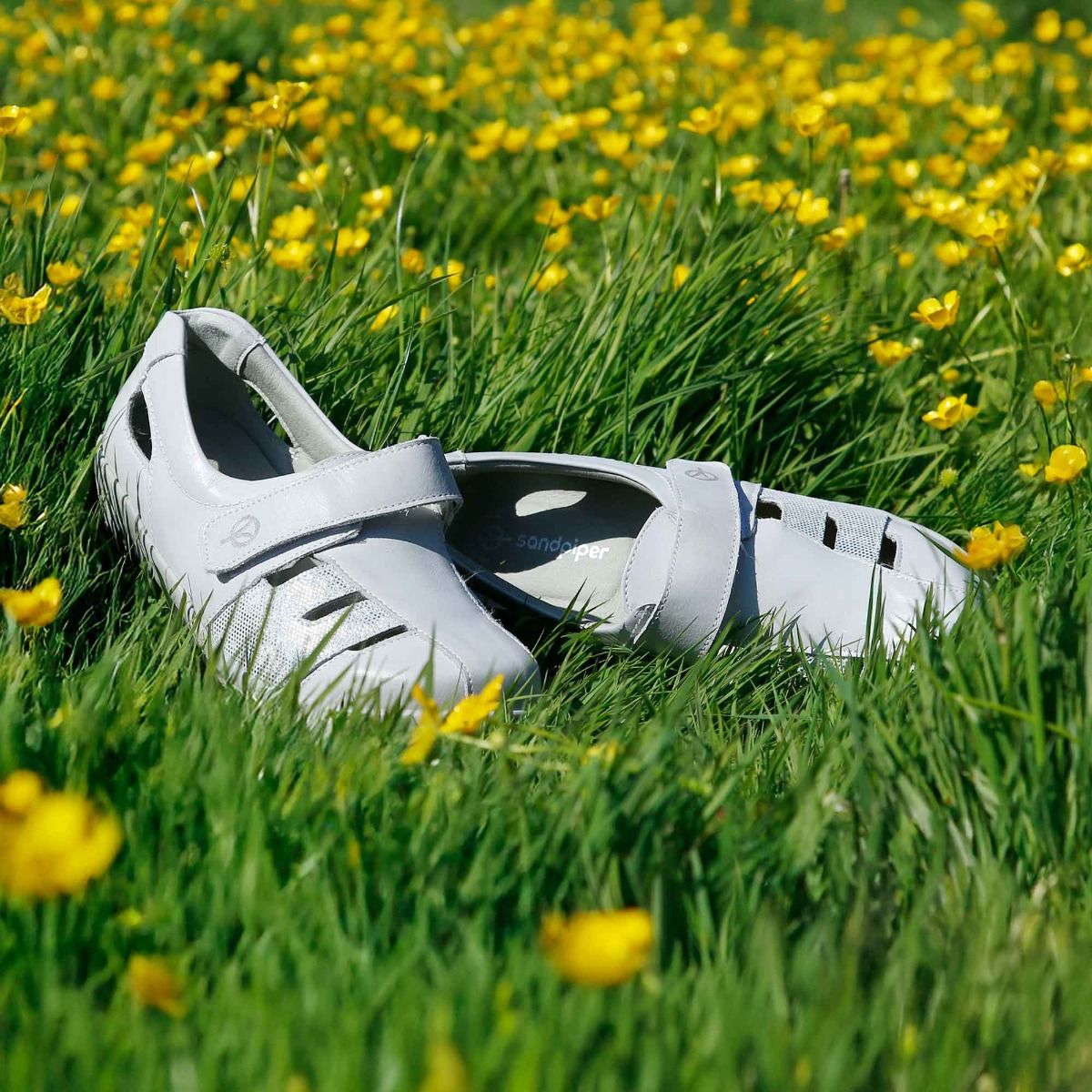 Forton Ladies Extra-Wide Summer Shoe by Sandpiper, available from Fen Mobility Centre