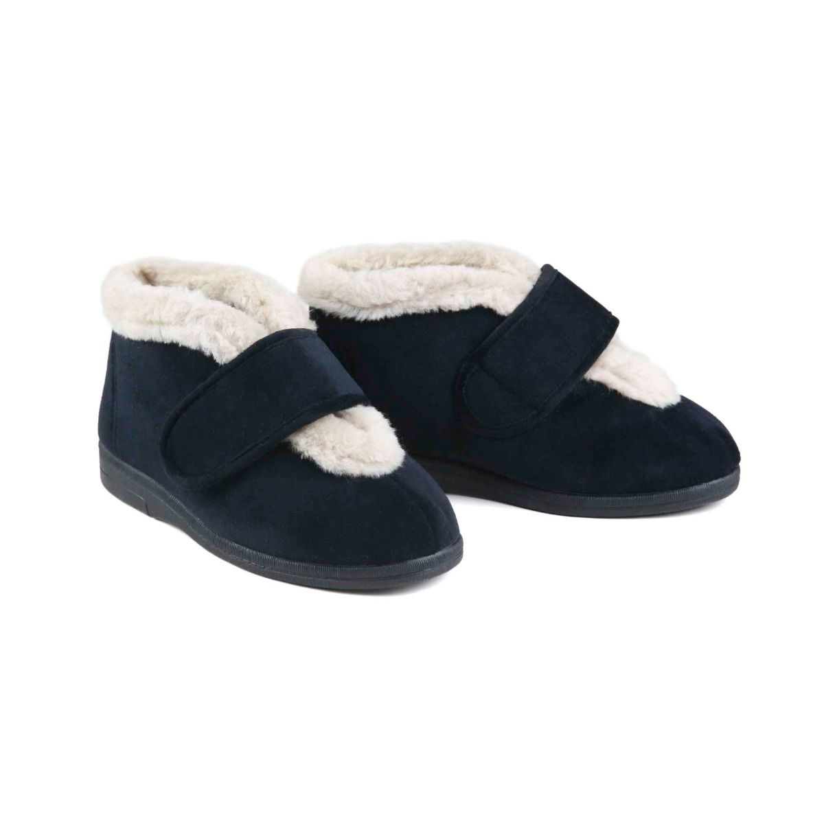 Val Ladies Extra-Wide Bootie Slipper by Sandpiper, available from Fen Mobility Centre