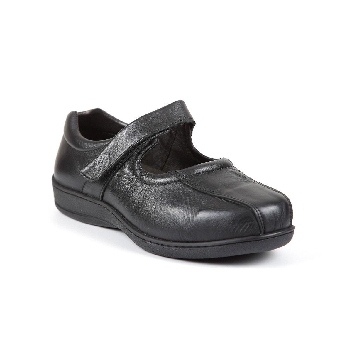 Zinder Ladies Ultra-Wide Mary-Jane Shoe by Sandpiper, available from Fen Mobility Centre