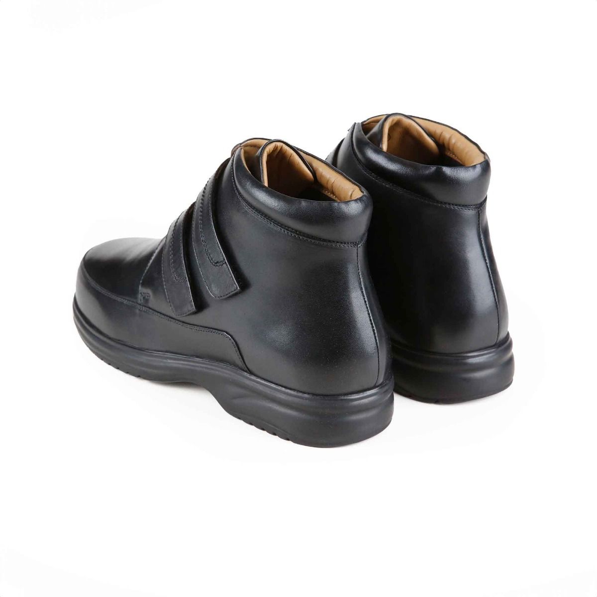 Bertie Men's Extra-Wide 2-Strap Boot by Sandpiper, available from Fen Mobility Centre