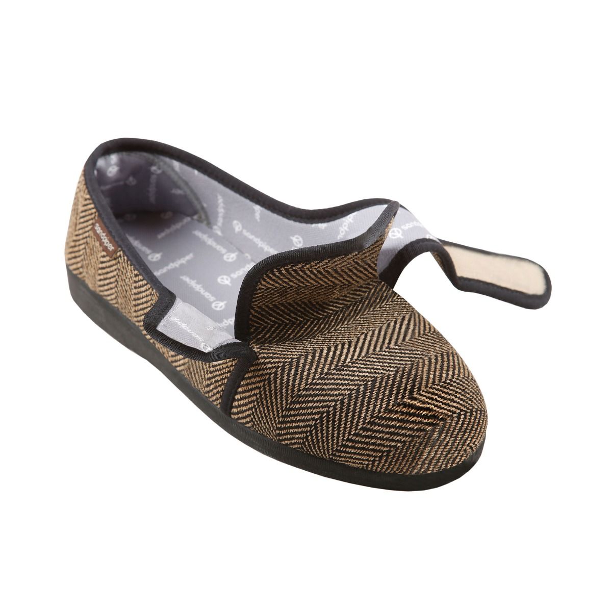 Steve Men’s Extra-Wide Slipper with Classic Style by Sandpiper, available from Fen Mobility Centre