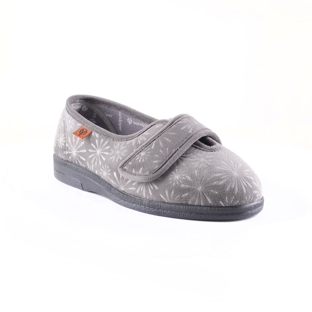 Sadie Ladies Extra-Wide Low Cut Slippers for High Instep by Sandpiper, available from Fen Mobility Centre