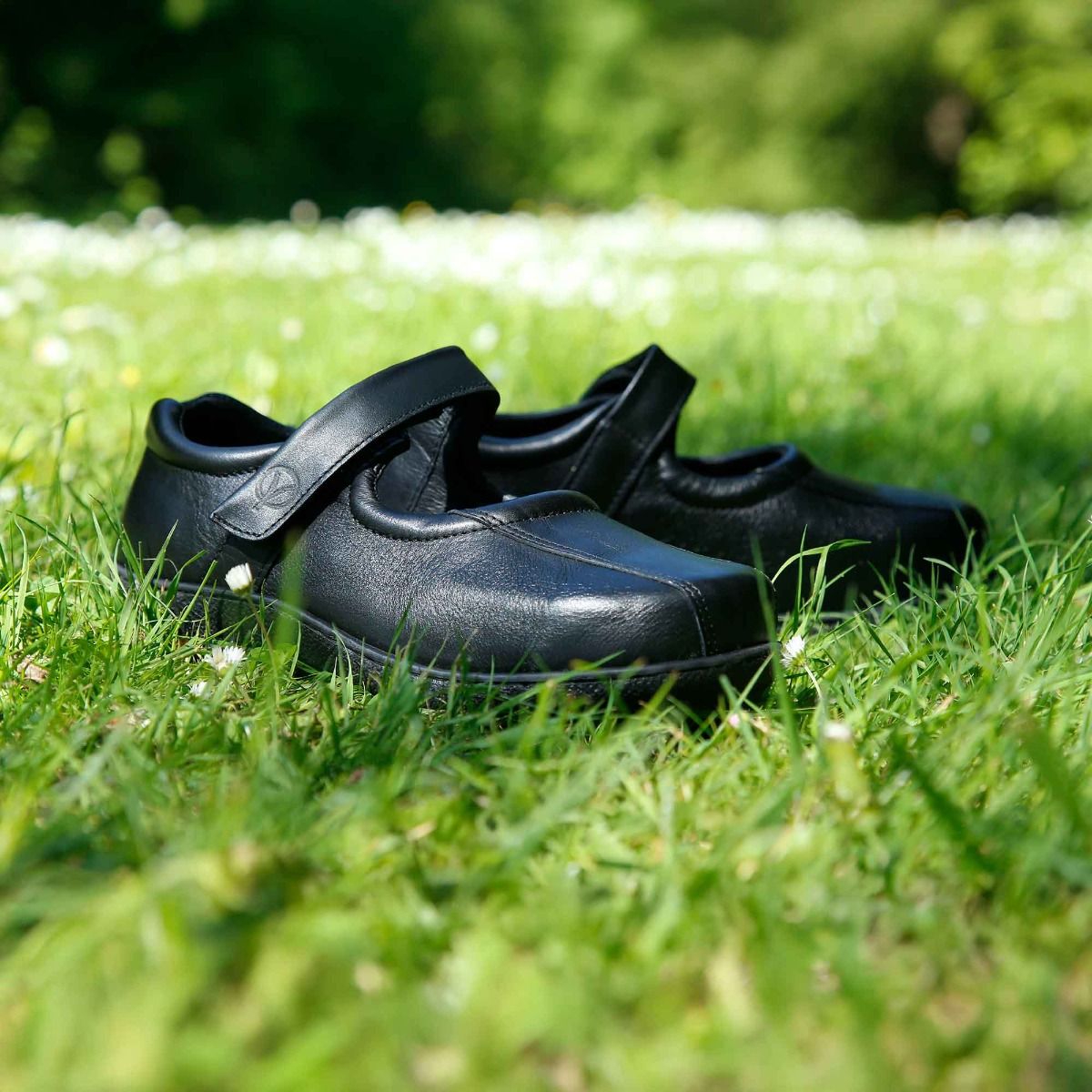 Zinder Ladies Ultra-Wide Mary-Jane Shoe by Sandpiper, available from Fen Mobility Centre