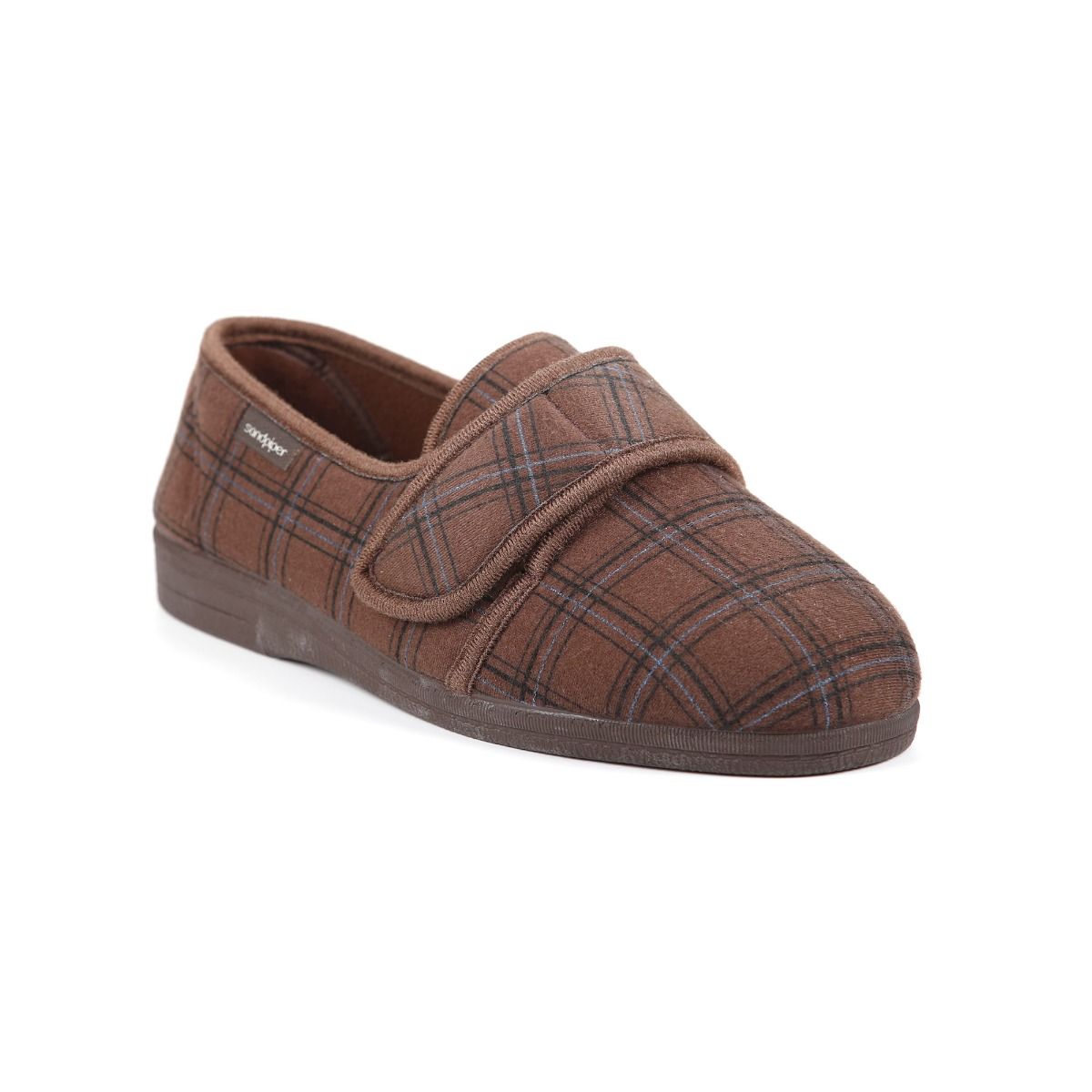 Steve Men’s Extra-Wide Slipper with Classic Style by Sandpiper, available from Fen Mobility Centre