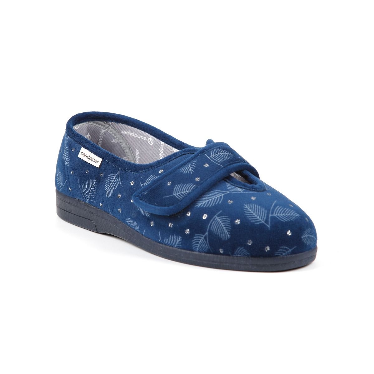 Sadie Ladies Extra-Wide Low Cut Slippers for High Instep by Sandpiper, available from Fen Mobility Centre