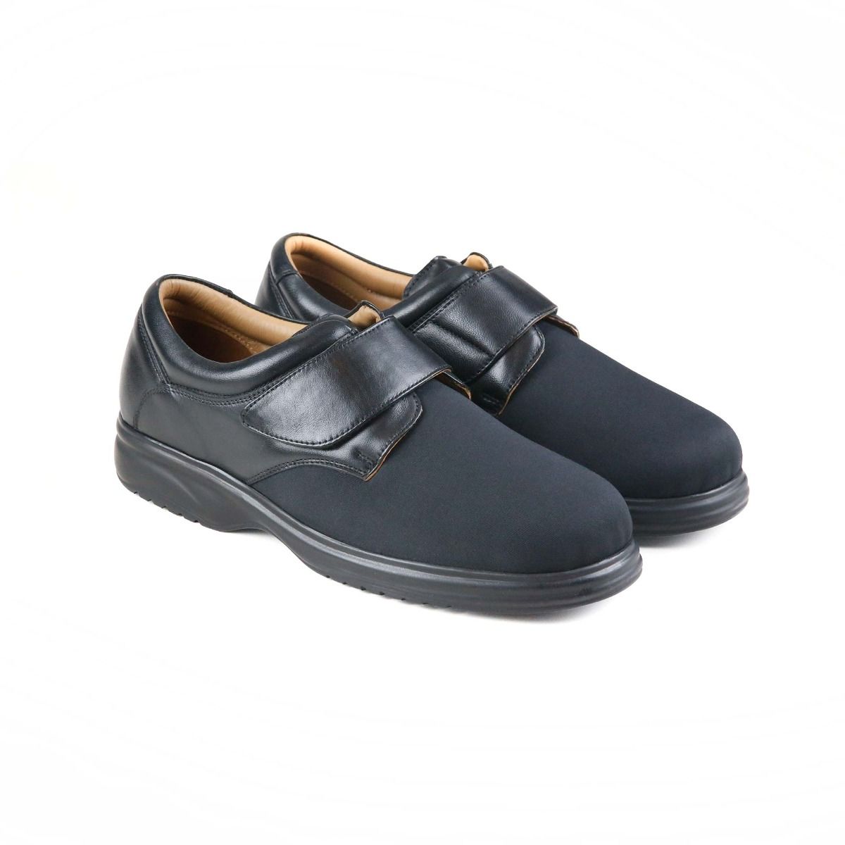 Travis Men’s Extra-Wide Touch Fastening Stretch Shoe by Sandpiper, available from Fen Mobility Centre