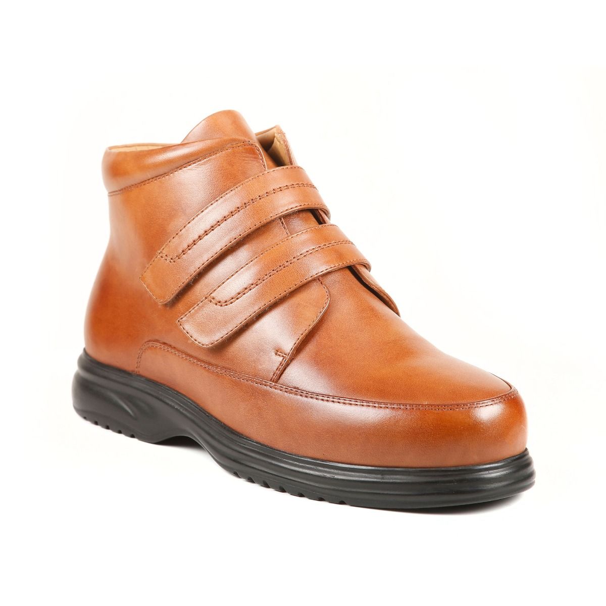 Bertie Men's Extra-Wide 2-Strap Boot by Sandpiper, available from Fen Mobility Centre