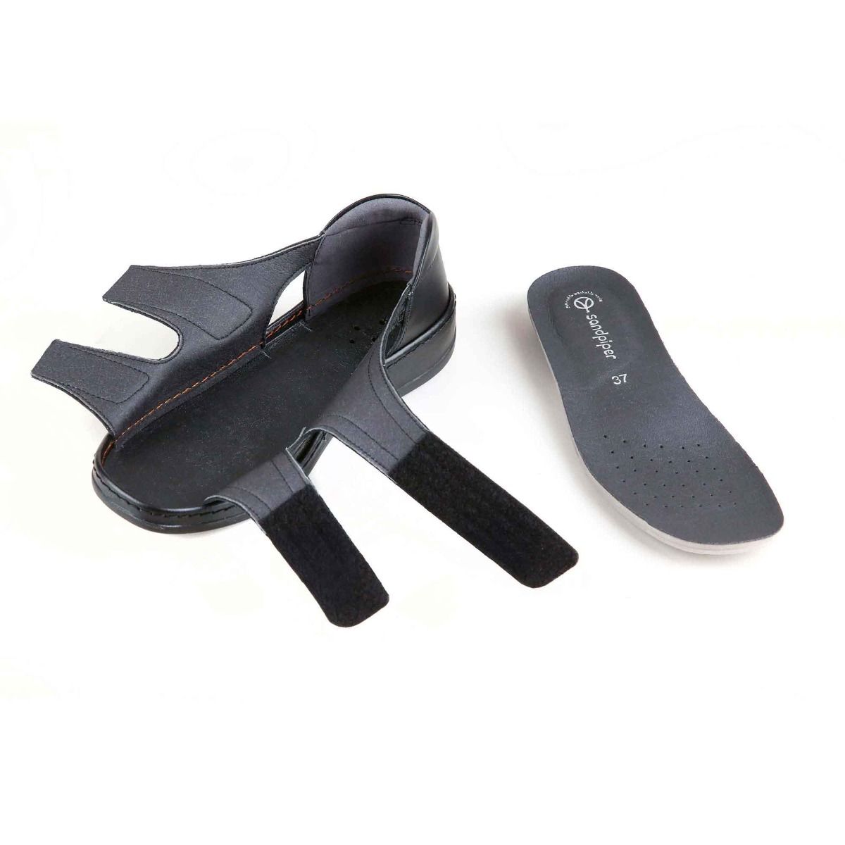 Cheryl Ultra-Wide Twin-Strap Sandal by Sandpiper, available from Fen Mobility Centre