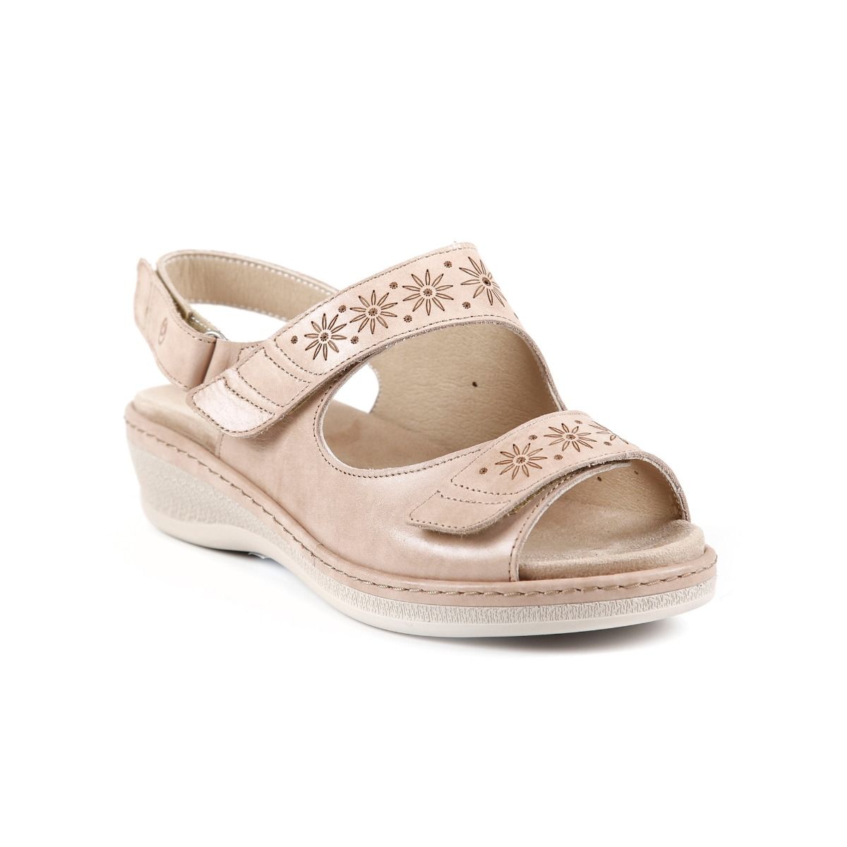 Chloe Ultra-Wide Summer Sandal by Sandpiper, available from Fen Mobility Centre