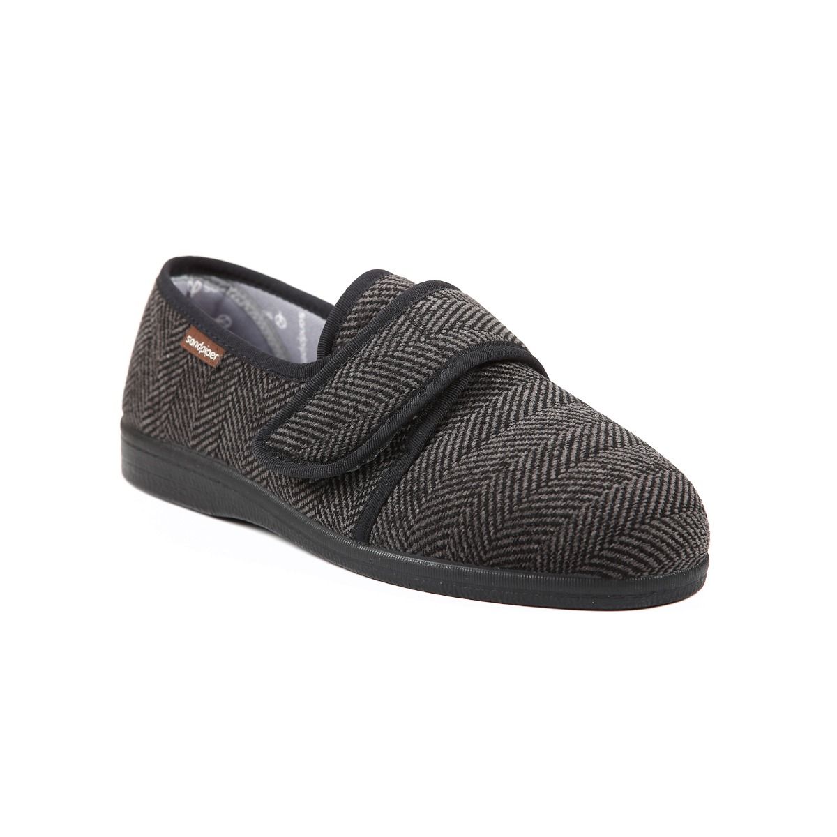 Steve Men’s Extra-Wide Slipper with Classic Style by Sandpiper, available from Fen Mobility Centre