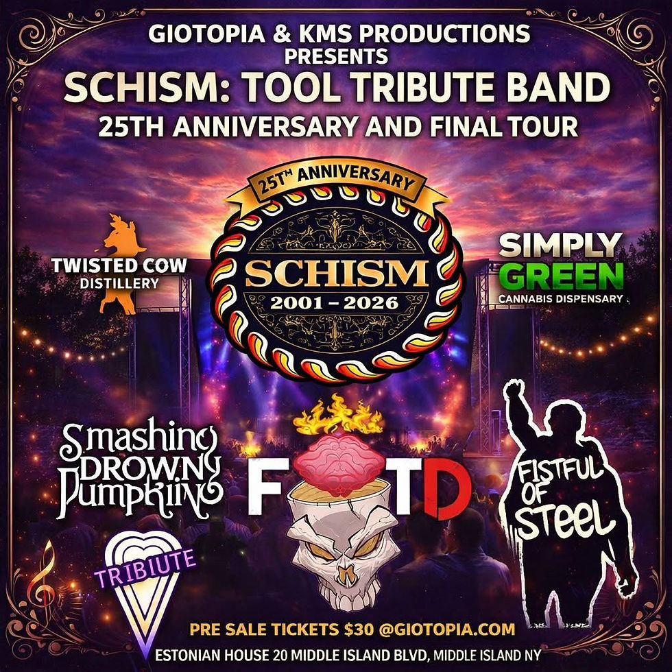 8/8 Tool tribute Schism 25th Anniversary Party at Estonian House, Middle Island, NY (Outdoor show)