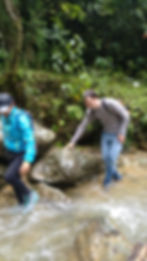 Wild Trails – Crossing the Creek in the Jungle of Medellin