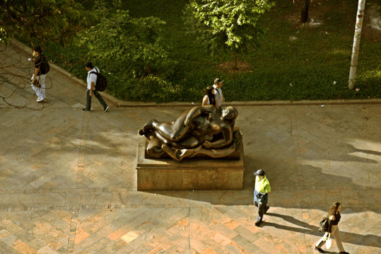 Fernando Botero sculpture in Plaza Botero, Medellín city center