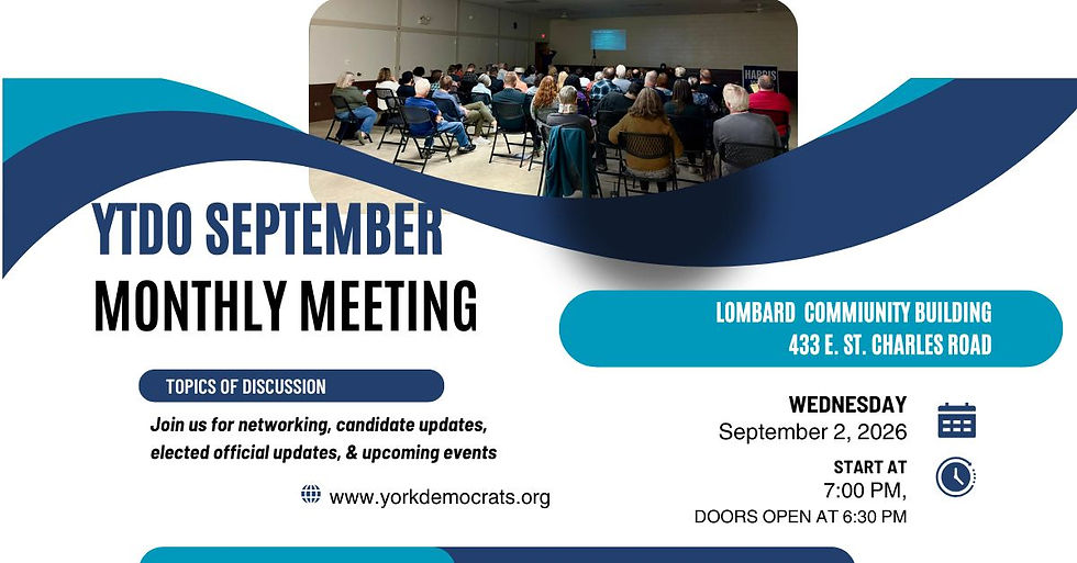 YTDO September Monthly Meeting