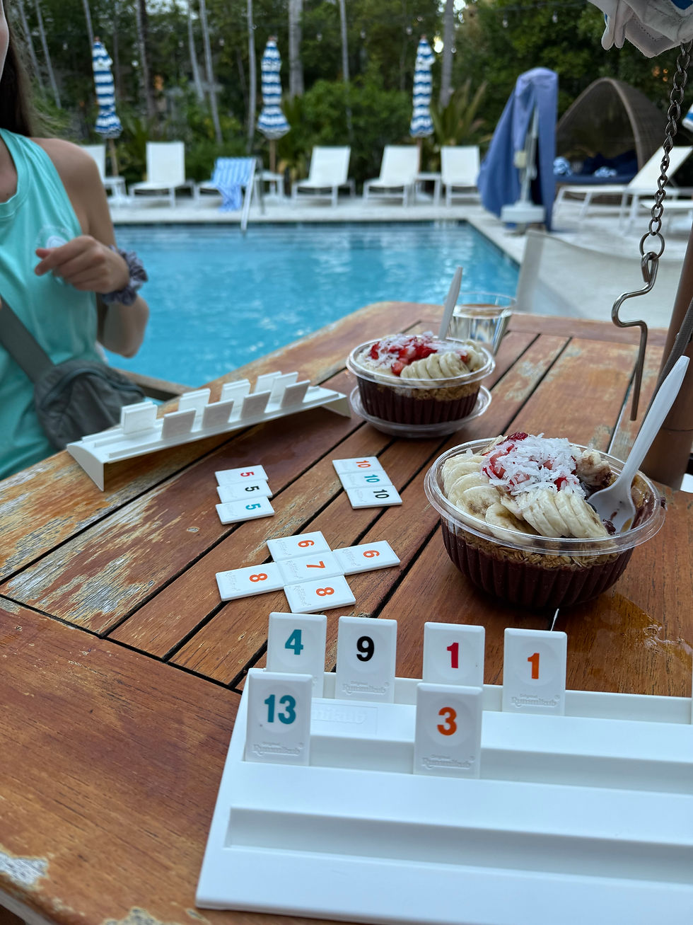 Acai Bowls and Rummikub!
