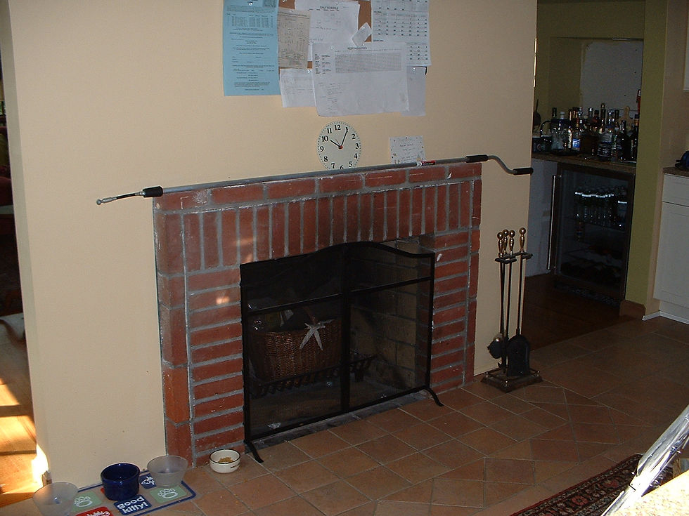 fireplace before