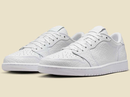 The Swooshless Air Jordan 1 Low "Triple White" Returns in Fall 2025