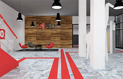 Vestibul továrny Sapeli